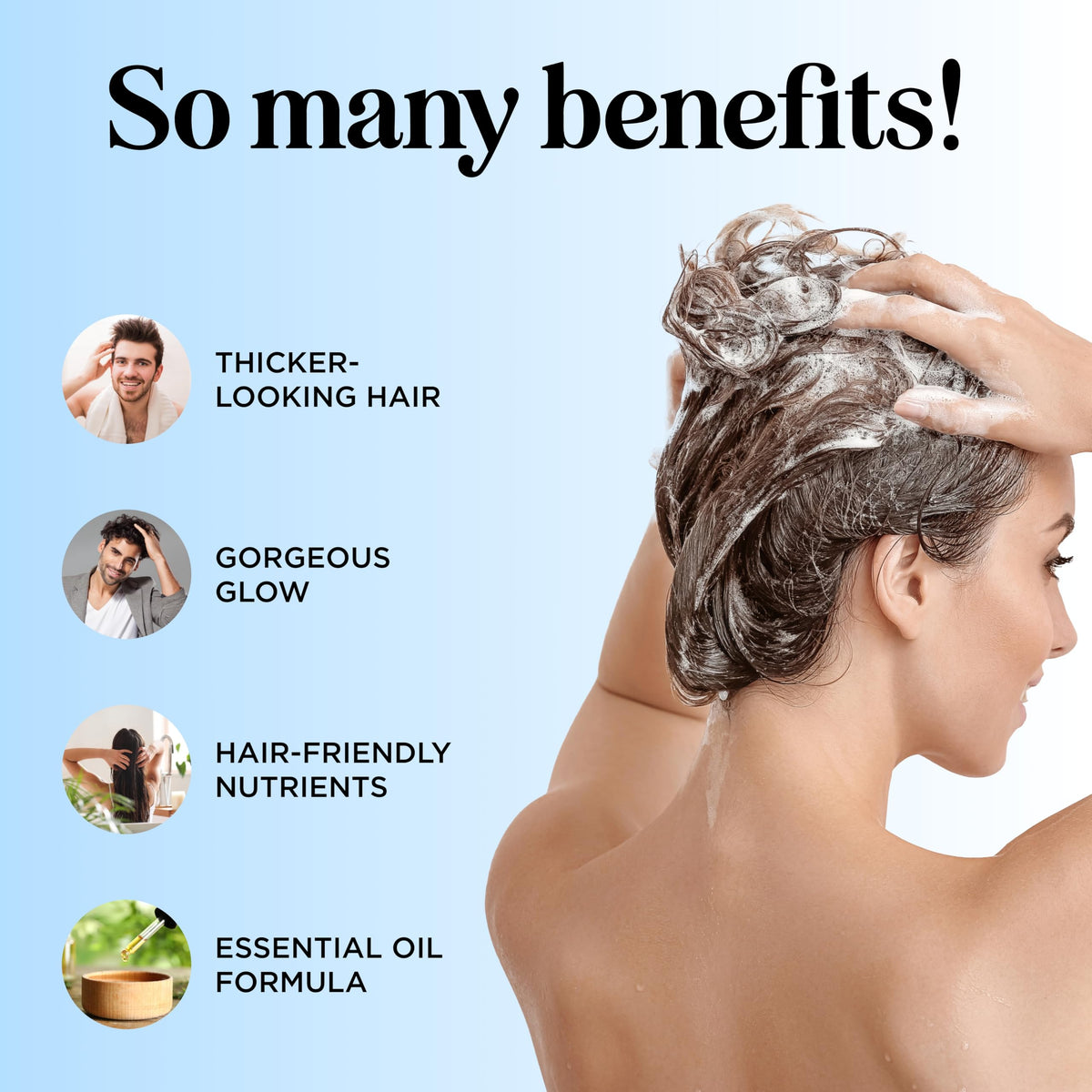 Close-up of Maple Holistics Rosemary and Biotin Shampoo texture