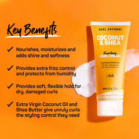 Close-up of Marc Anthony Coconut Shea Curl Defining Cream texture