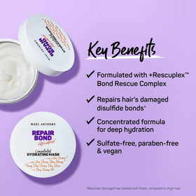 Close-up of Marc Anthony Repair Bond Hair Mask texture