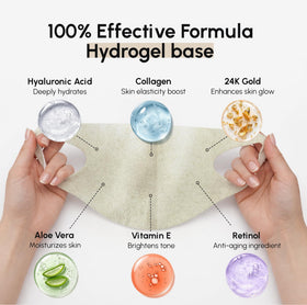 Close-up of MAREE Chin Strap V Line Lifting Mask texture