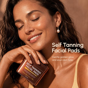 Close-up of MAREE Self Tanning Facial Pad texture