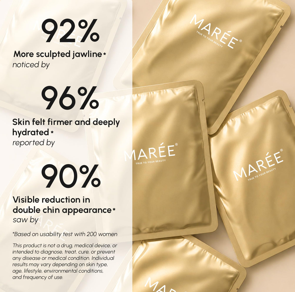 Close-up of MAREE V Line Lifting Mask texture