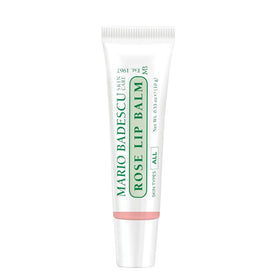 Close-up of Mario Badescu Rose Lip Balm tube