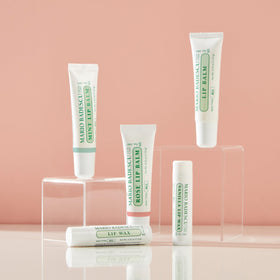 Close-up of Mario Badescu Rose Lip Balm tube