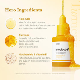 close-up of medicube Kojic Acid Turmeric Serum texture
