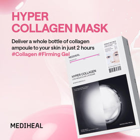 Close-up of MEDIHEAL Hyper Collagen Mask hydrogel texture