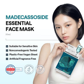 Close-up of MEDIHEAL Madecassoside Essential Face Sheet Mask texture