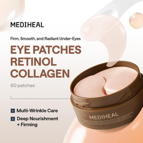 Close-up of MEDIHEAL Under Eye Patches with Retinol and Collagen