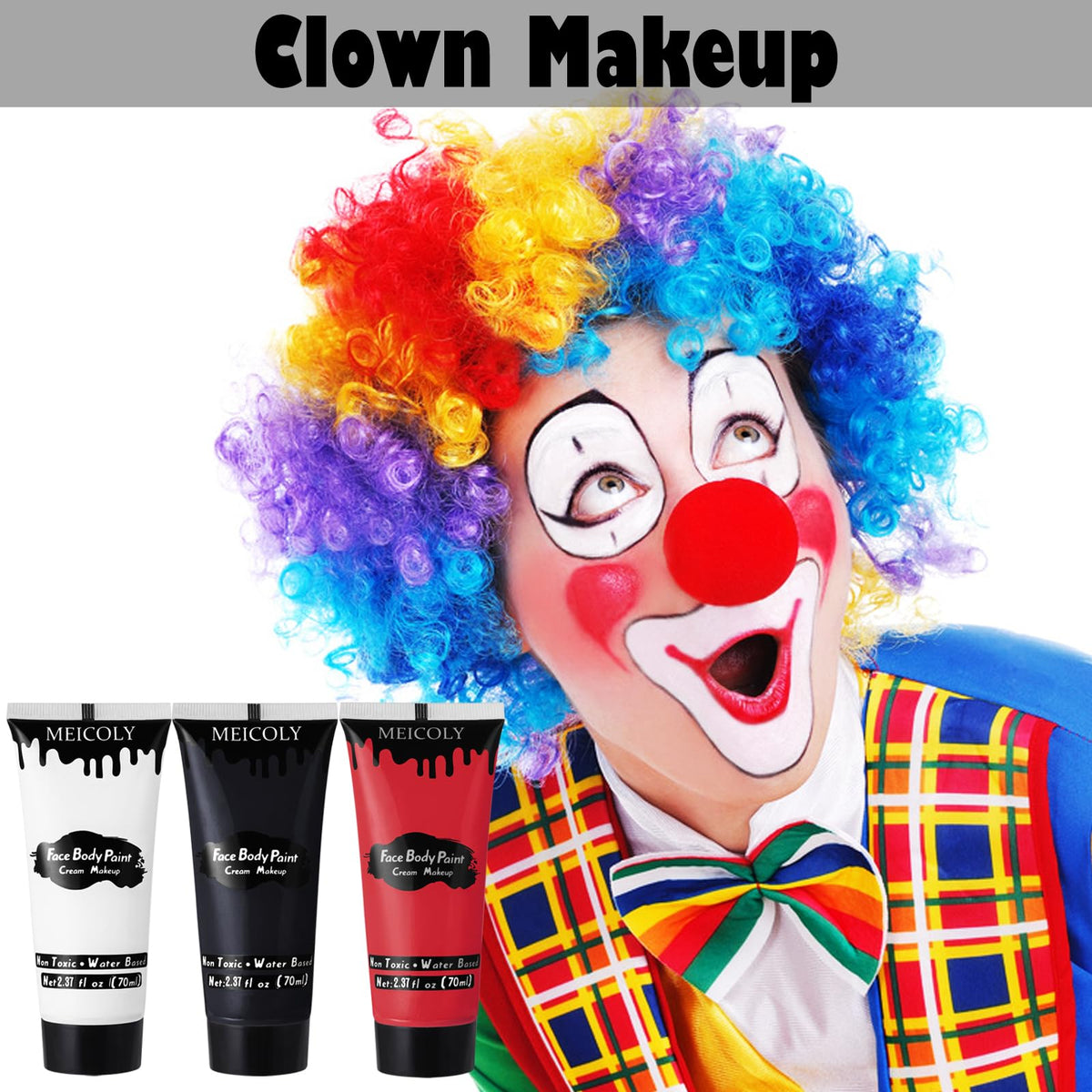 Close-up of MEICOLY black face paint stick