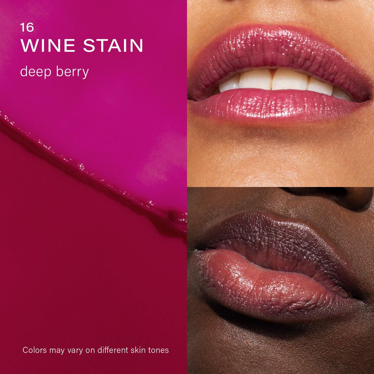 Close-up of Melixir Vegan Lip Butter #16 Wine Stain stick