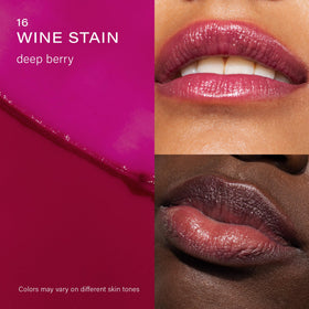 Close-up of Melixir Vegan Lip Butter #16 Wine Stain stick