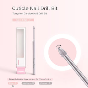 Close-up of MelodySusie Cuticle Cleaner Nail Drill Bit 3/32'' fine grit