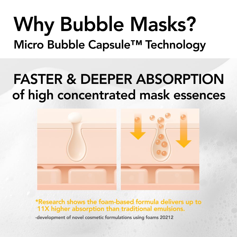 Close-up of MENOKIN Bubble Mask texture on hand