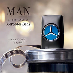 Close-up of Mercedes Benz Man Eau de Toilette cap
