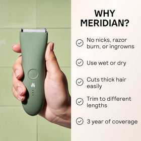 Close-up of MERIDIAN The Trimmer ceramic blade