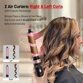 Close-up of MESCOMB Air Curler attachment