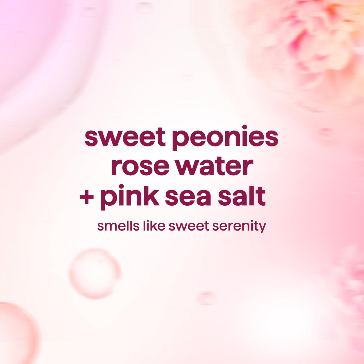 Close-up of Method Body Wash Pure Peace label