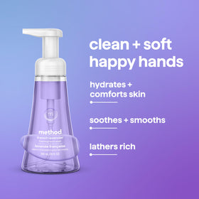 Close-up of Method Foaming Hand Wash French Lavender pump