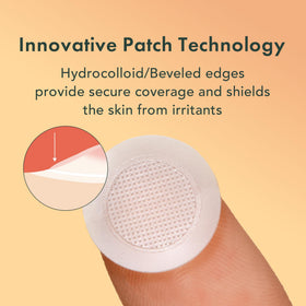 Close-up of microcrystal technology in Rael patches