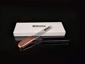 Close-up of MiDenso Glass Nail File showing fine ridges