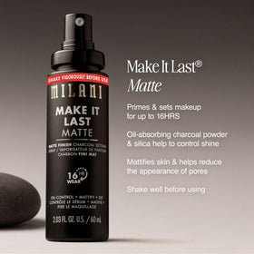 Close up of Milani setting spray nozzle