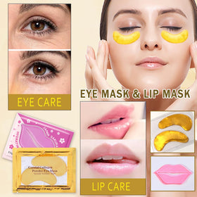 Close-up of Miniling 24k gold eye mask