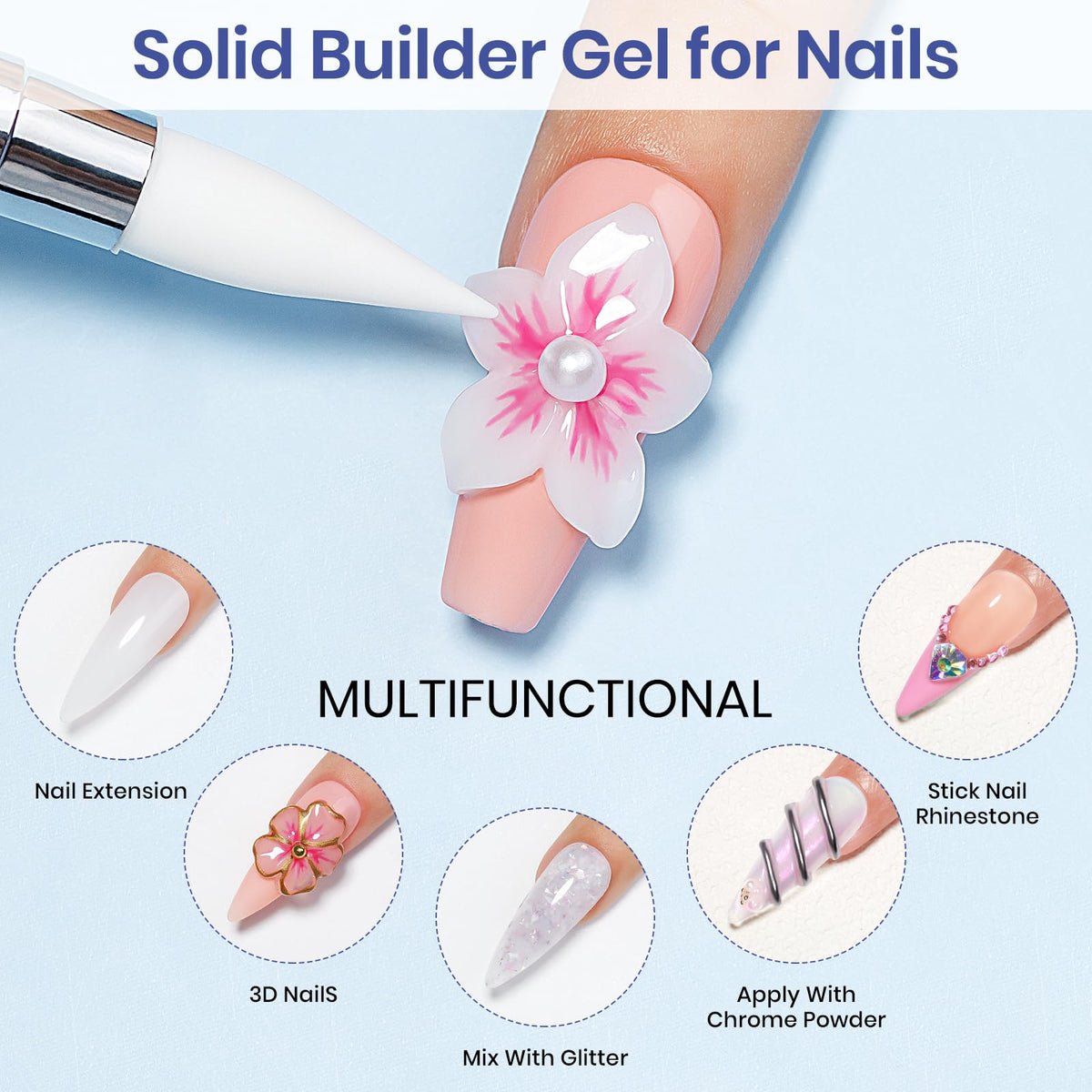 Close-up of MIZHSE 3D sculpting gel in White