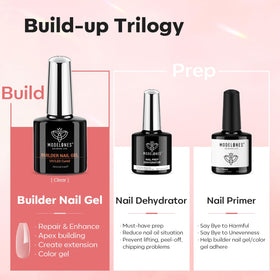 Close-up of modelones 10 ml Nude Pink Builder Nail Gel