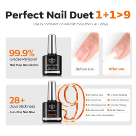 Close-up of modelones 9-in-One Nail Glue Gel bottle