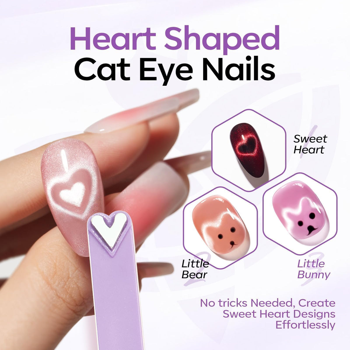 Close-up of Modelones Cat Eye Magnet heads
