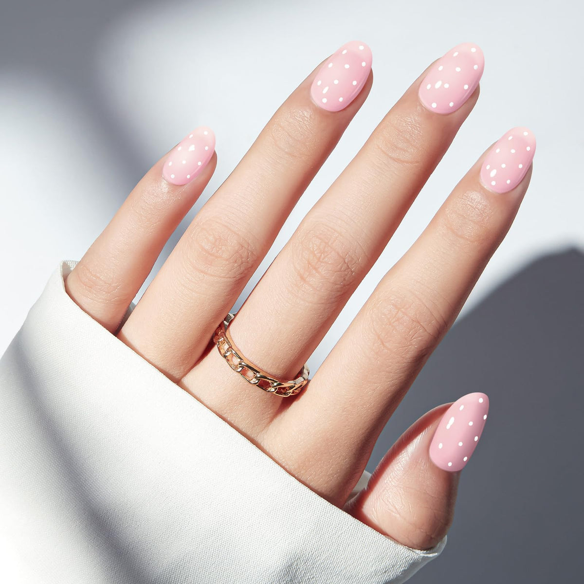 Close-up of modelones reusable false nails in various sizes