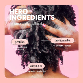 Close-up of MONDAY HAIRCARE Curl Define Shampoo texture