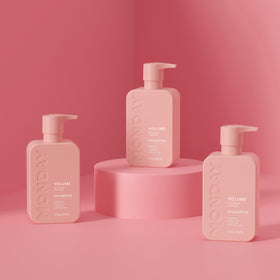 Close-up of MONDAY HAIRCARE Volume Conditioner bottle