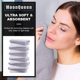 Close-up of MOONQUEEN Microfiber Facial Cloth showing soft texture