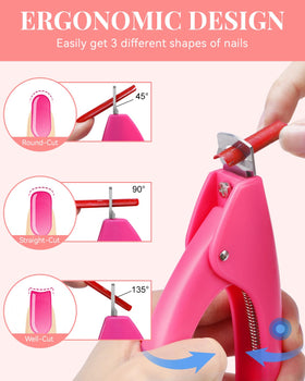Close-up of MORGLES nail tips showing glossy finish