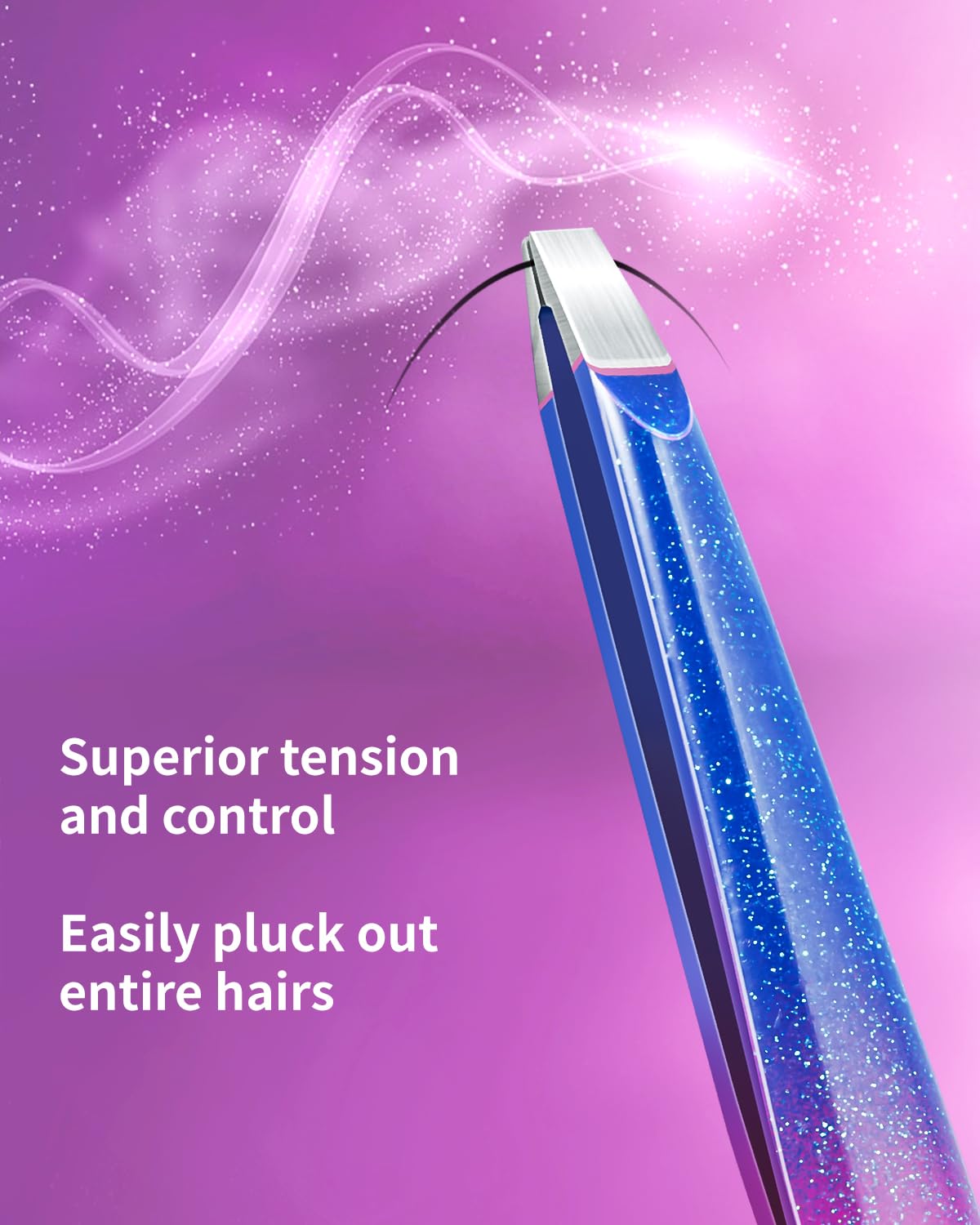 Close-up of MORGLES tweezers with perfectly aligned tips