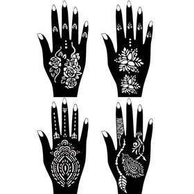 Close-up of Moricher black and brown temporary tattoo inks