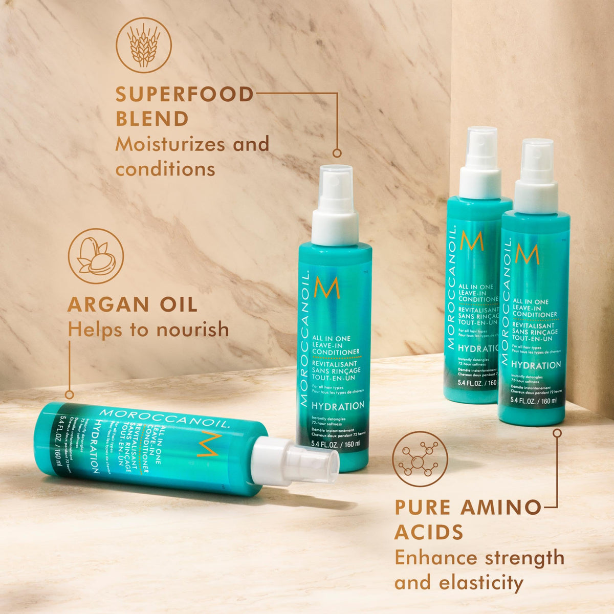 Close-up of Moroccanoil Leave-in Conditioner texture