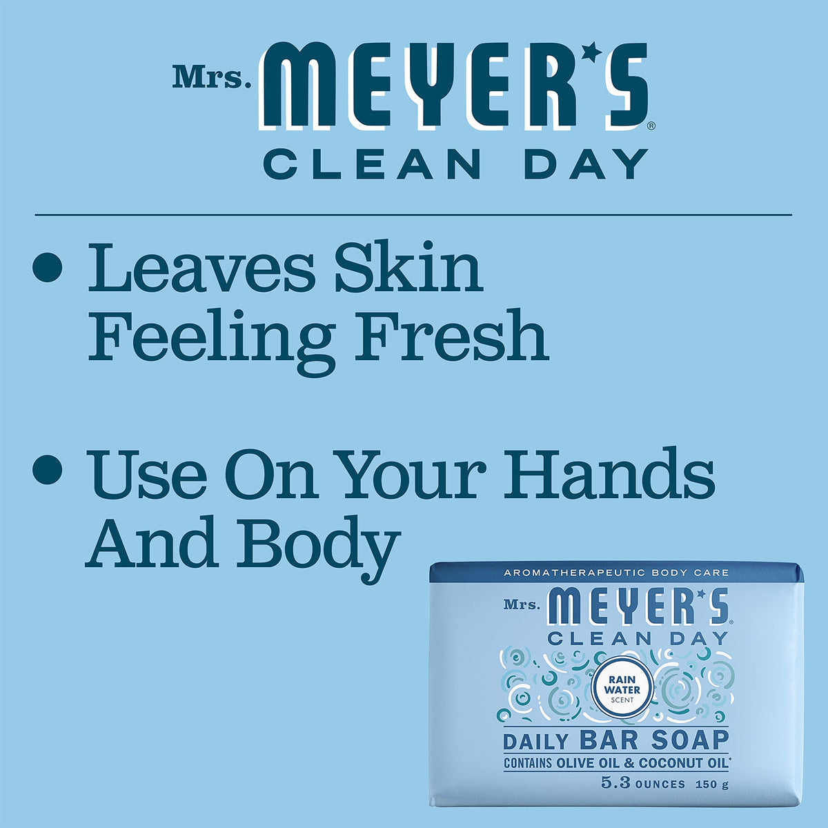 Close-up of Mrs. MEYER'S Clean Day Bar Soap texture