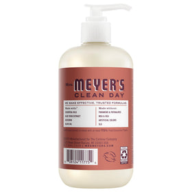 Close-up of Mrs. MEYER'S Fall Leaves Liquid Hand Soap bottle