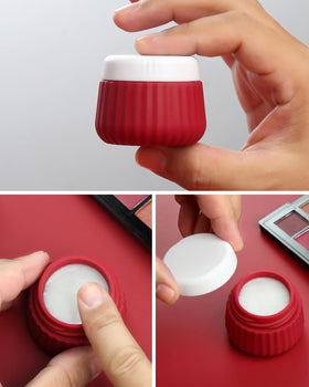 Close-up of Mrsdry silicone squeeze bottle with wide opening