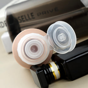Close-up of Mrsdry silicone travel bottle wide opening