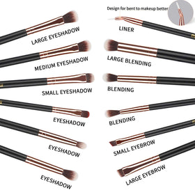 Close-up of MSQ eyeshadow brush with soft synthetic hair