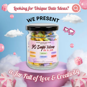 Close-up of Musemory jar showing creative date ideas