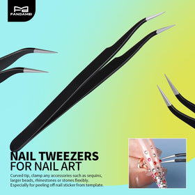 Close-up of nail brushes made from fine nylon fibers