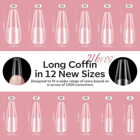close-up of nail tips showing half-matte texture