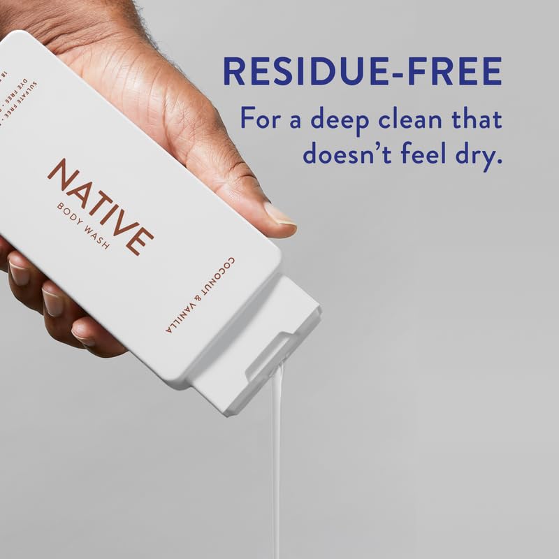 Close-up of Native Body Wash Coconut & Vanilla texture