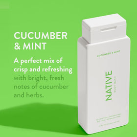 Close-up of Native Body Wash Cucumber Mint texture