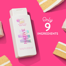 Close-up of Native Body Wash Piece of Cake texture