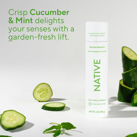 Close-up of Native Deodorant Body Spray Cucumber & Mint nozzle